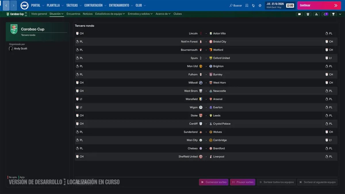 Captura de Football Manager 27