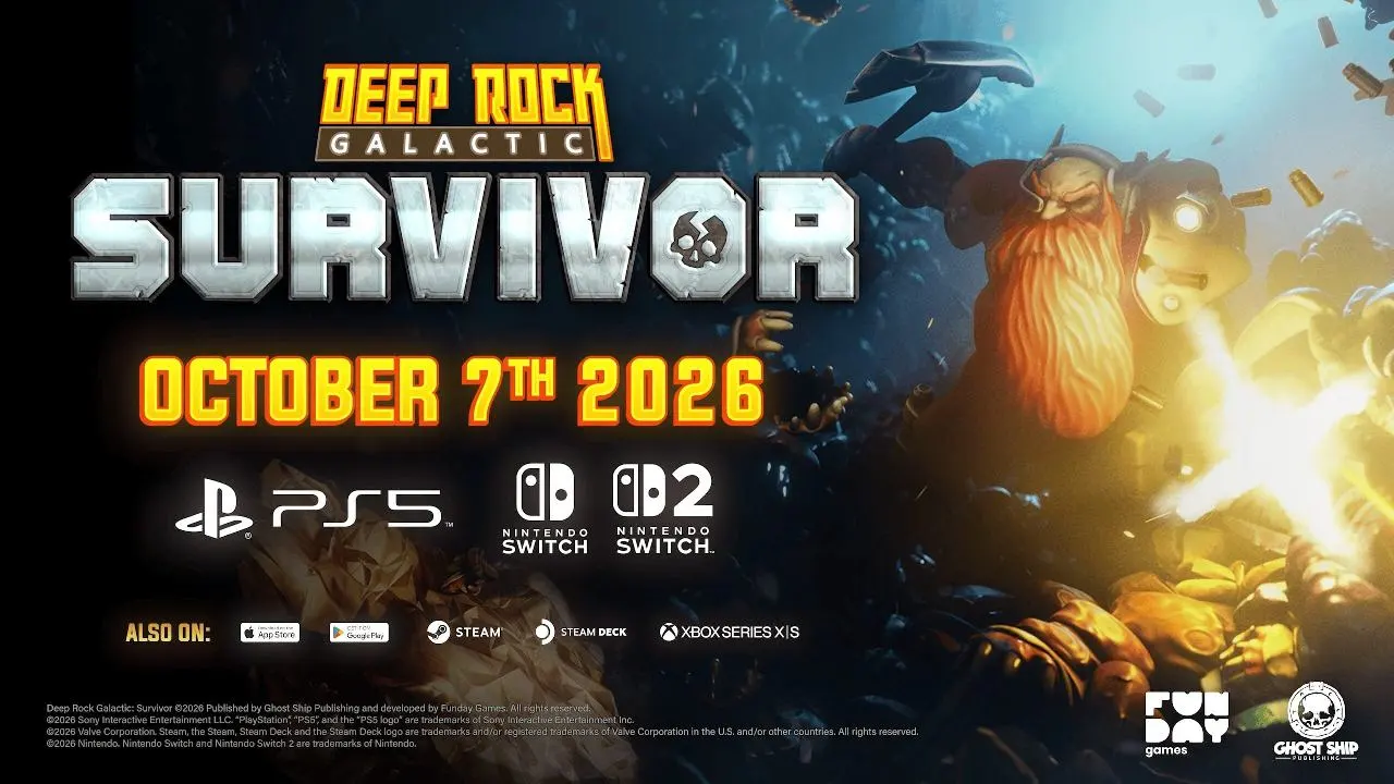 Deep Rock Galactic: Survivor confirmed for release on Nintendo Switch 2, Switch