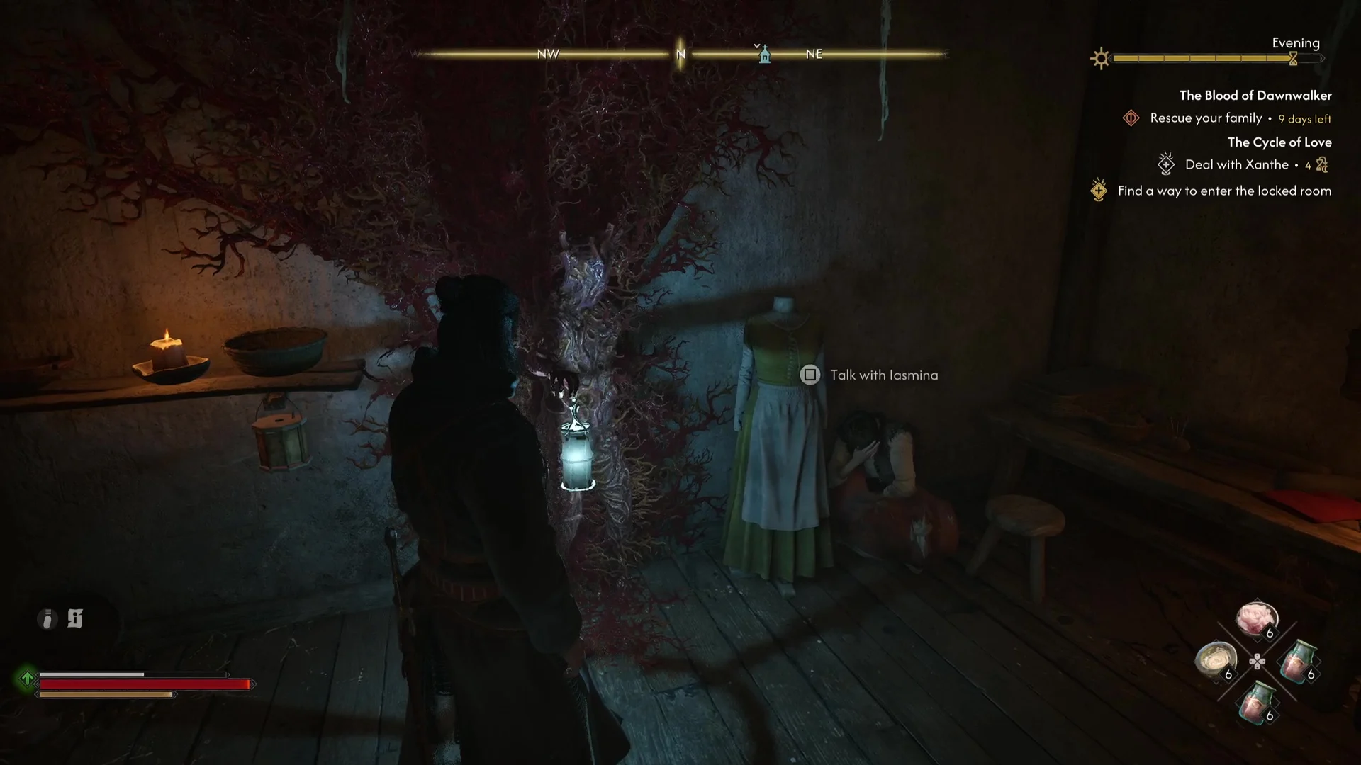 Blood of Dawnwalker, Xanthe Mansion lantern puzzle guide screenshot
