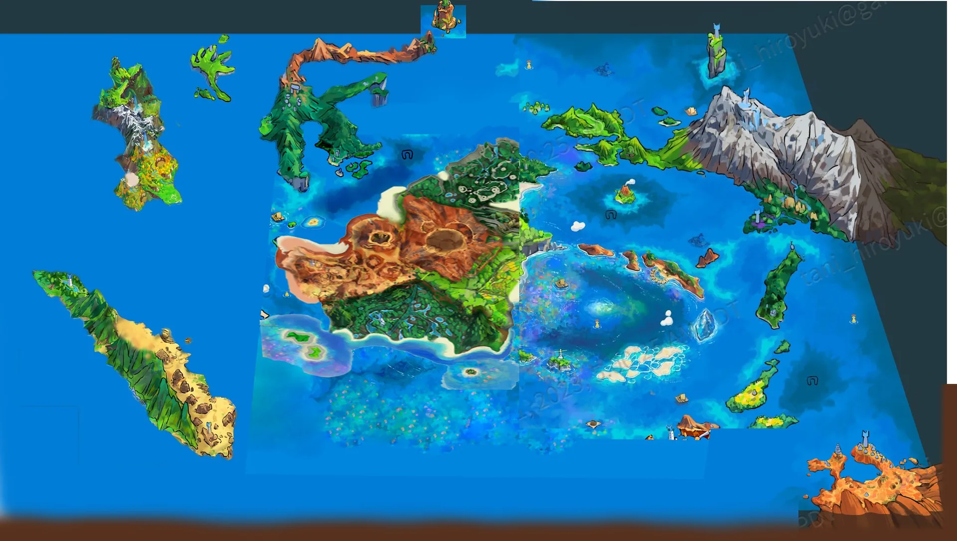 Nuevas filtraciones de Pokémon Winds and Waves revelan el mapa y posibles personajes