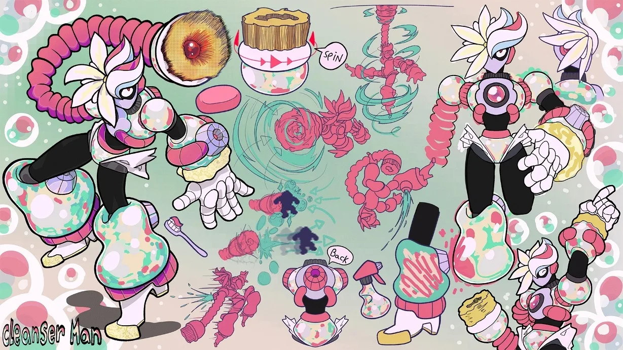 Diseño del Robot Master Cleanser Man
