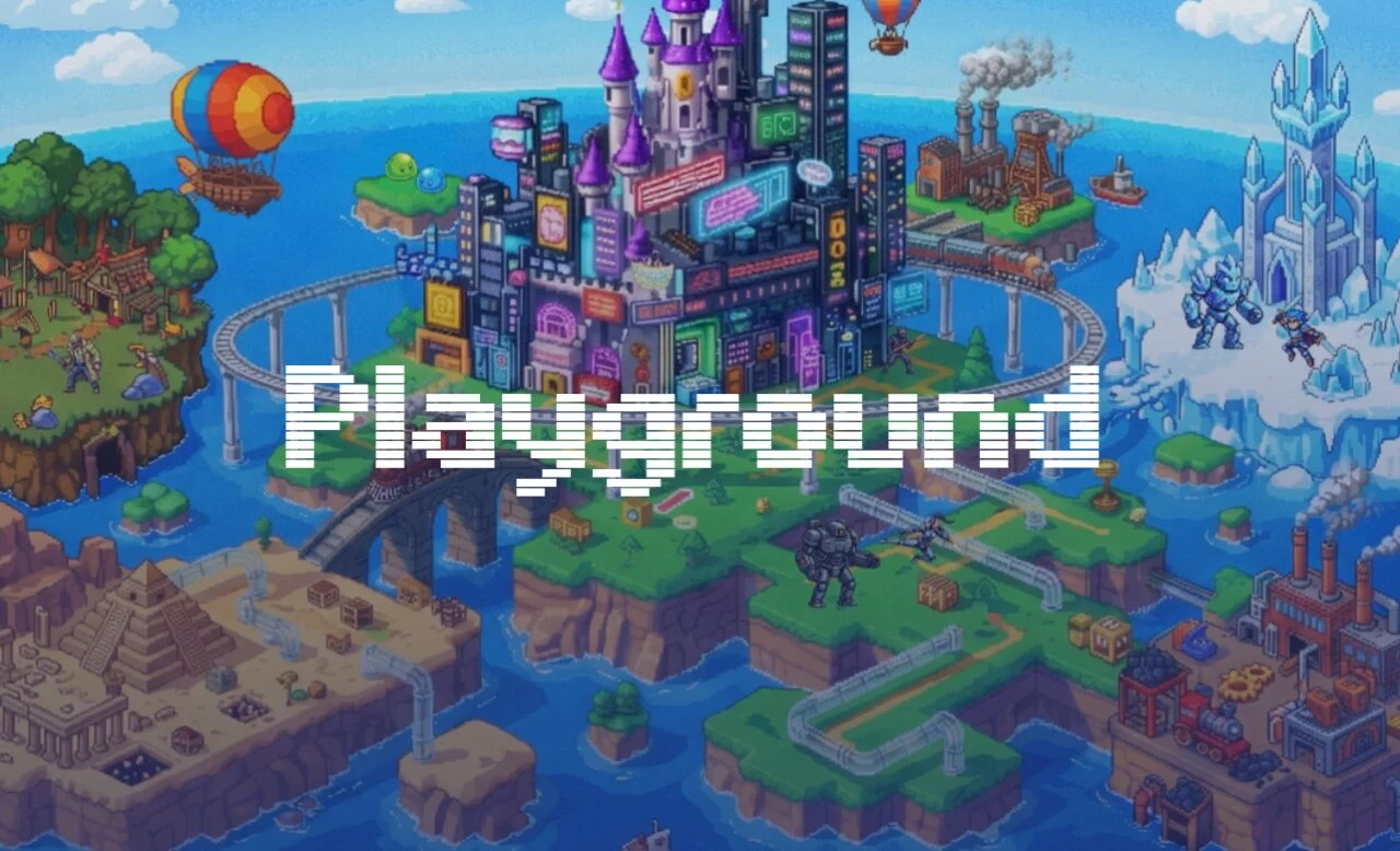 Interfaz de la plataforma de creación de juegos Playground de Google