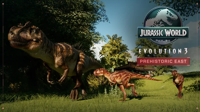 Primer plano del Yangchuanosaurus en Jurassic World Evolution 3
