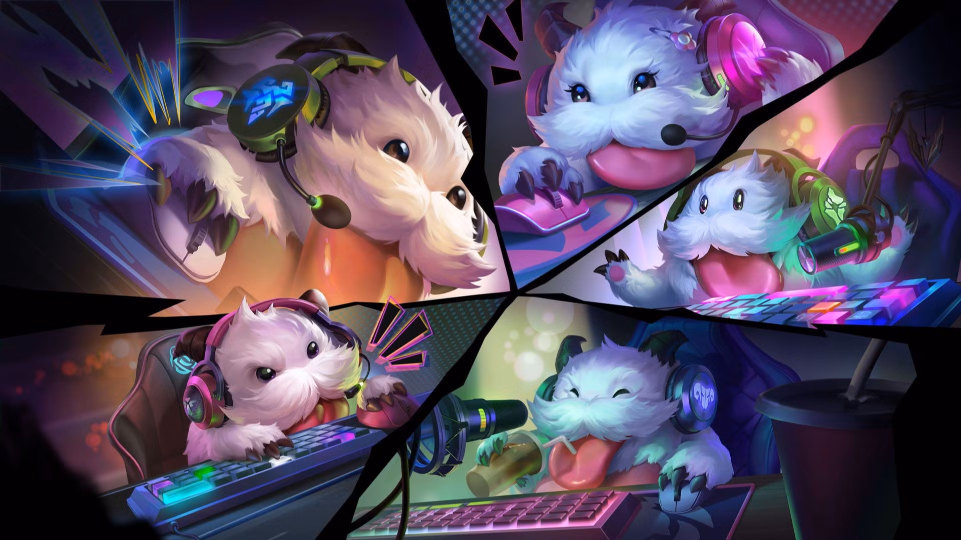 Logotipo y arte promocional de League of Legends