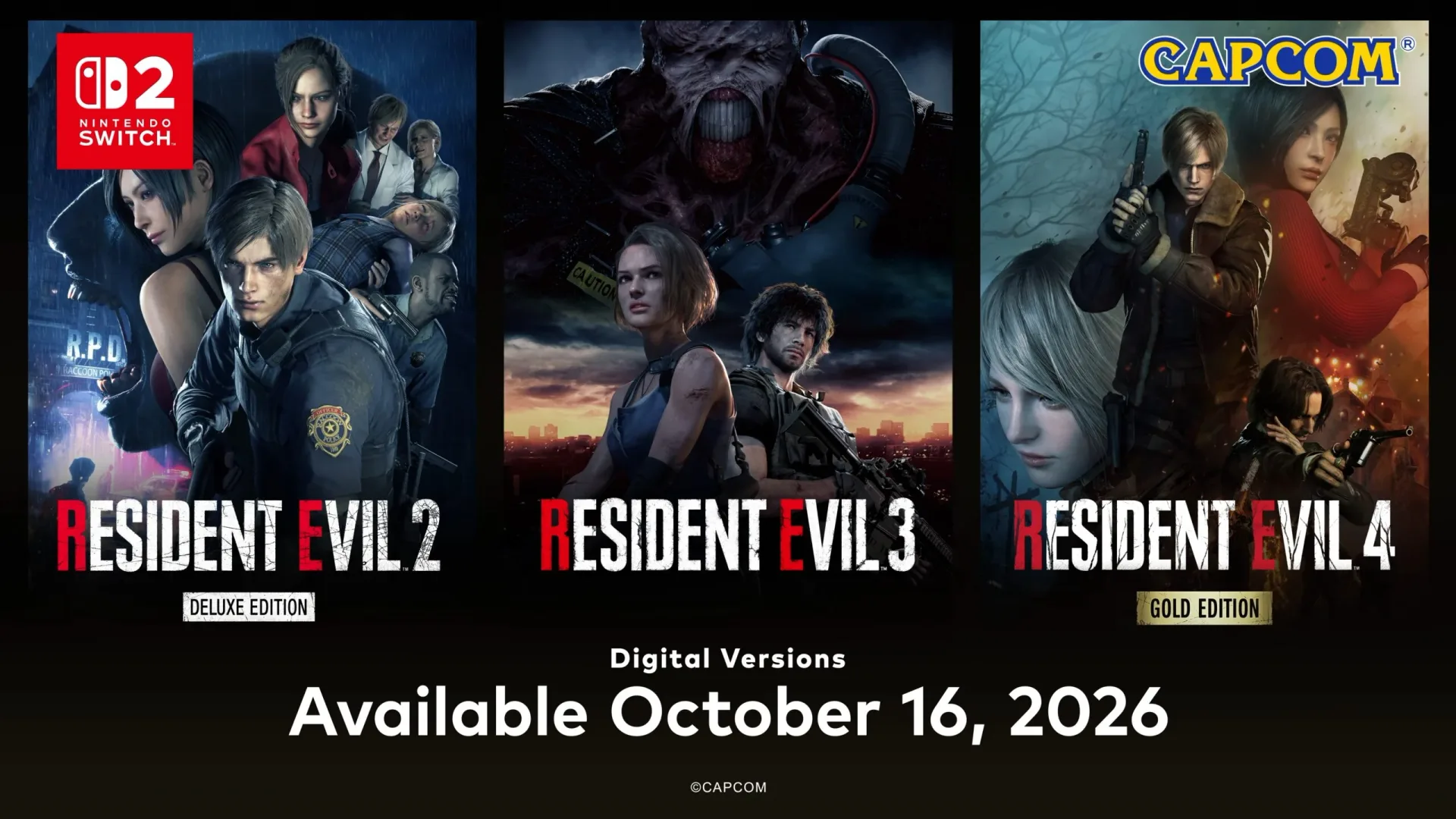 Anuncio oficial de la llegada de los remakes de Resident Evil a Switch 2
