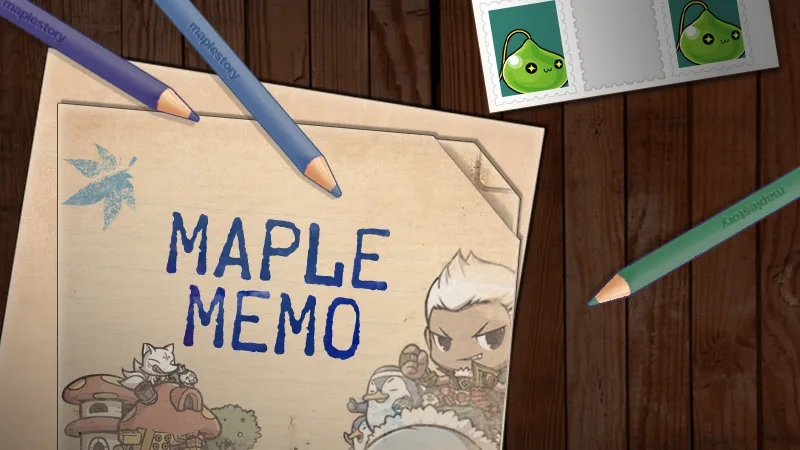 Logotipo y arte promocional de MapleStory