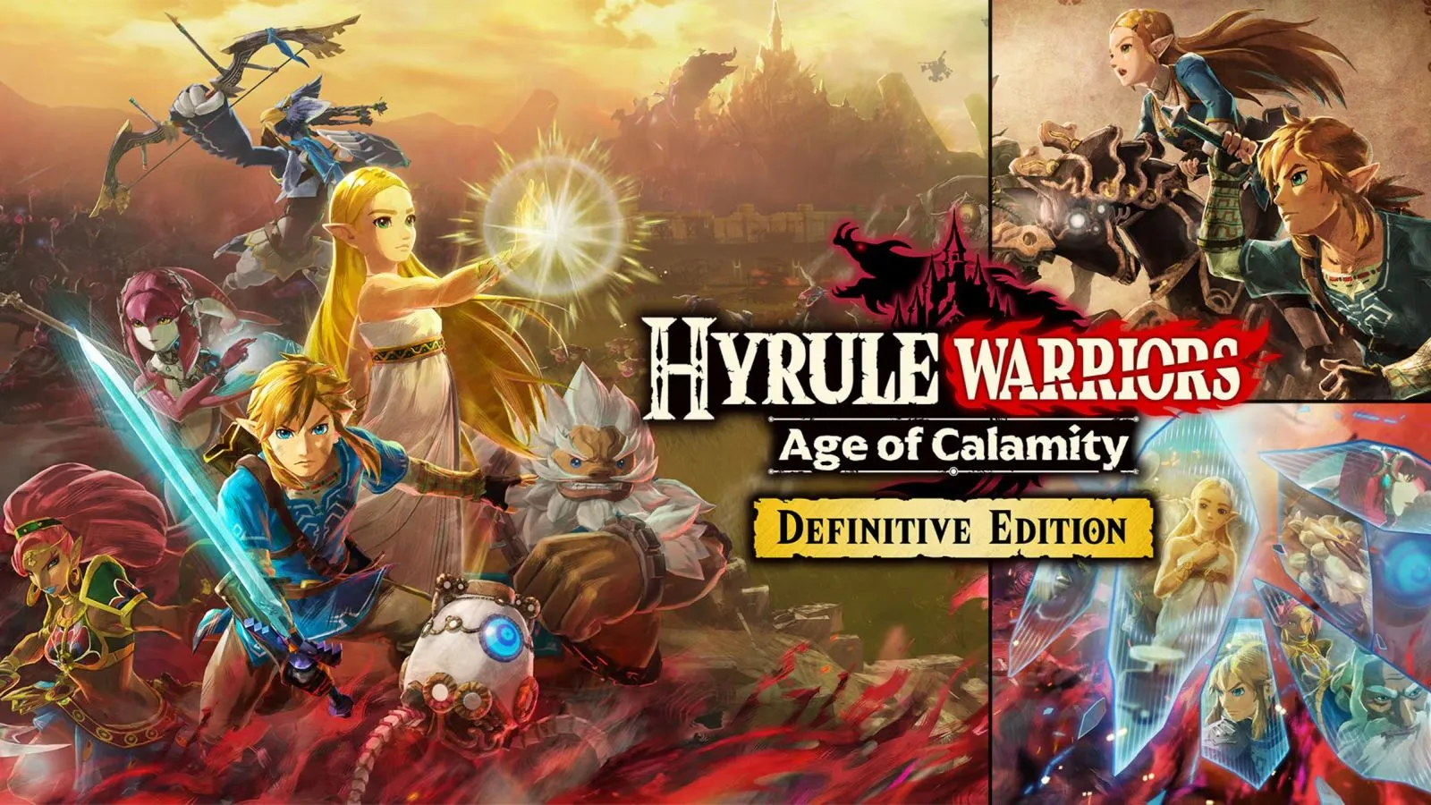 Hyrule Warriors: Age of Calamity - Definitive Edition is a game-key card on Nintendo Switch 2