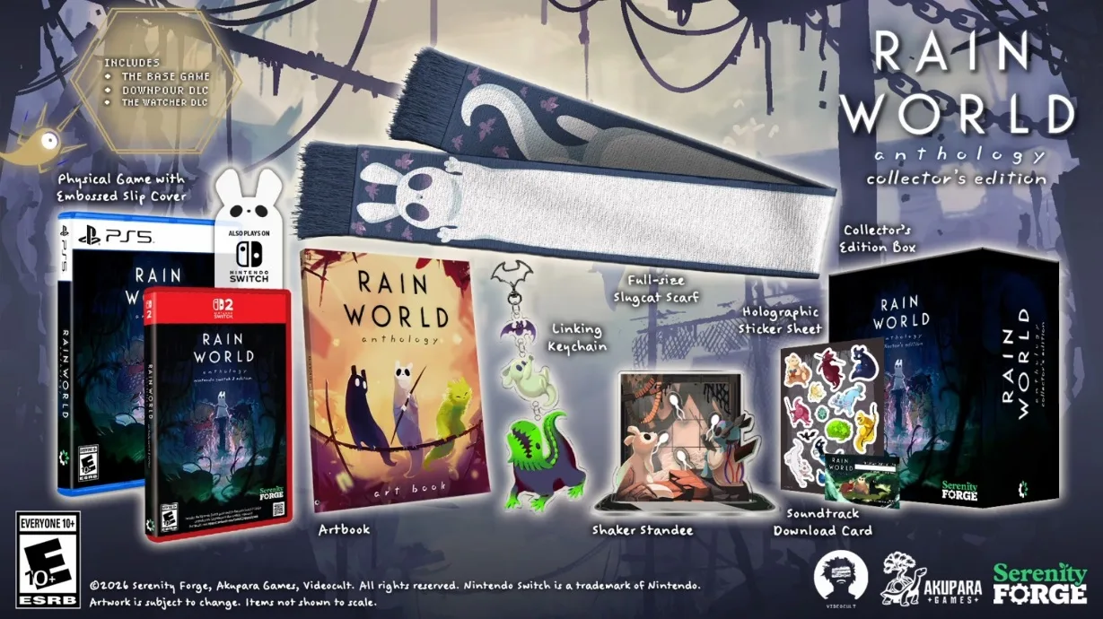 Edición física de coleccionista de Rain World Anthology