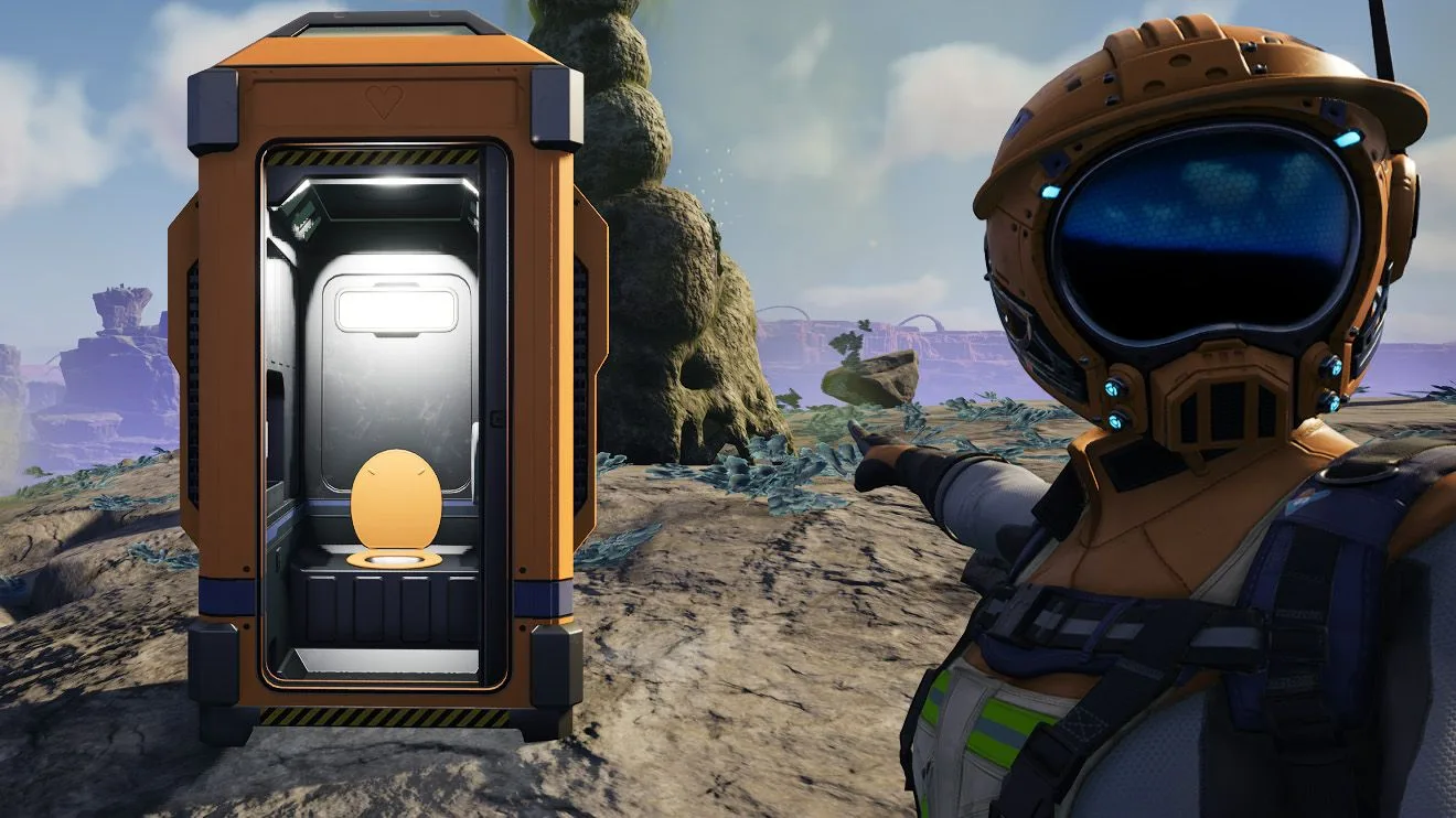 Imagen promocional de la expansión Core Values para Satisfactory