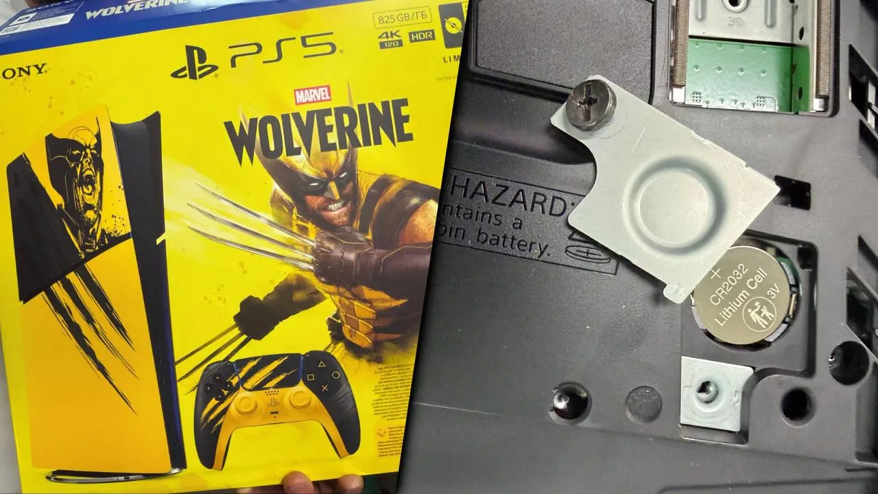 El nuevo modelo de PS5 Slim incluye cambios internos y batería CMOS reemplazable