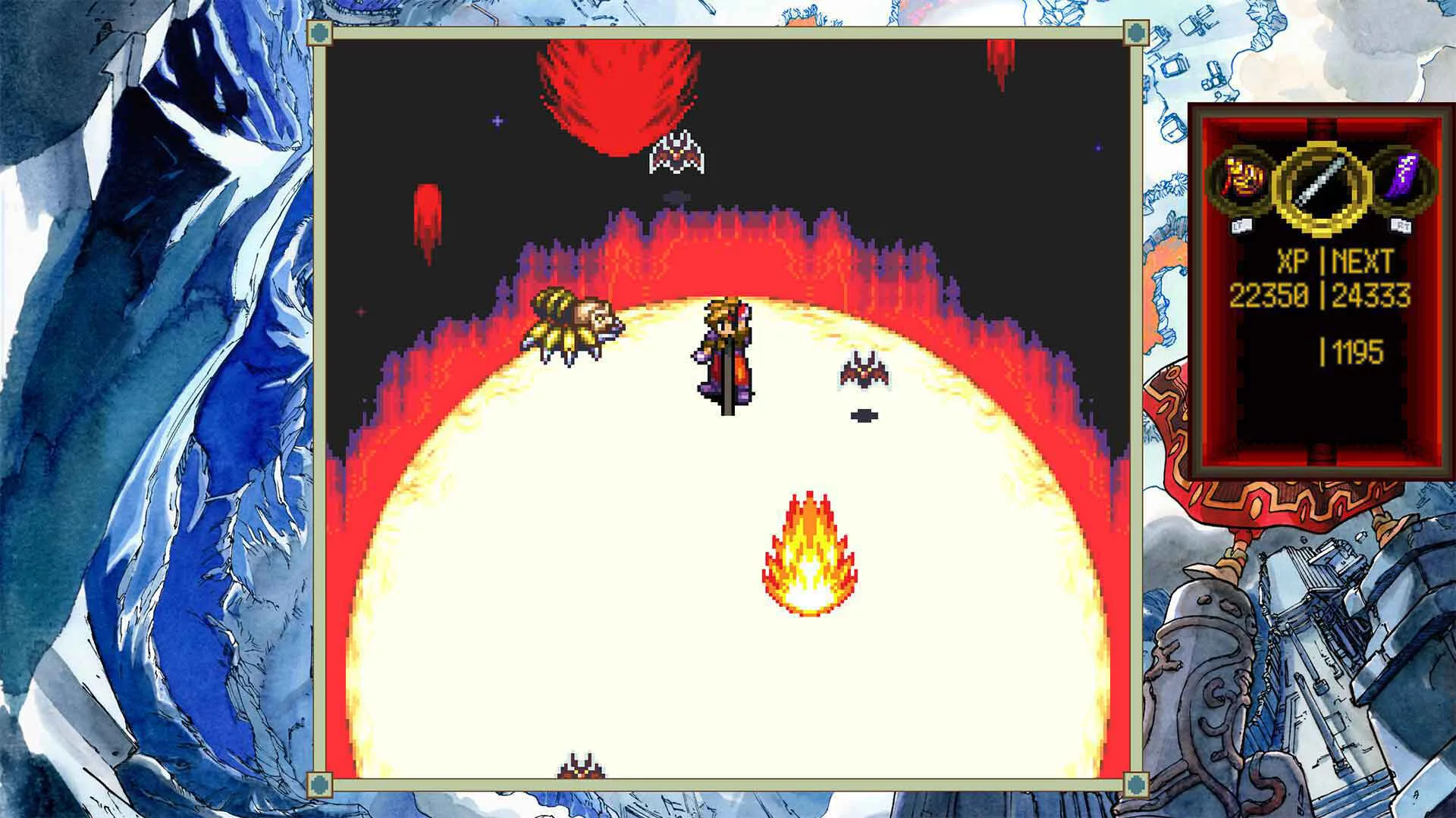 Captura de pantalla del remaster de Terranigma