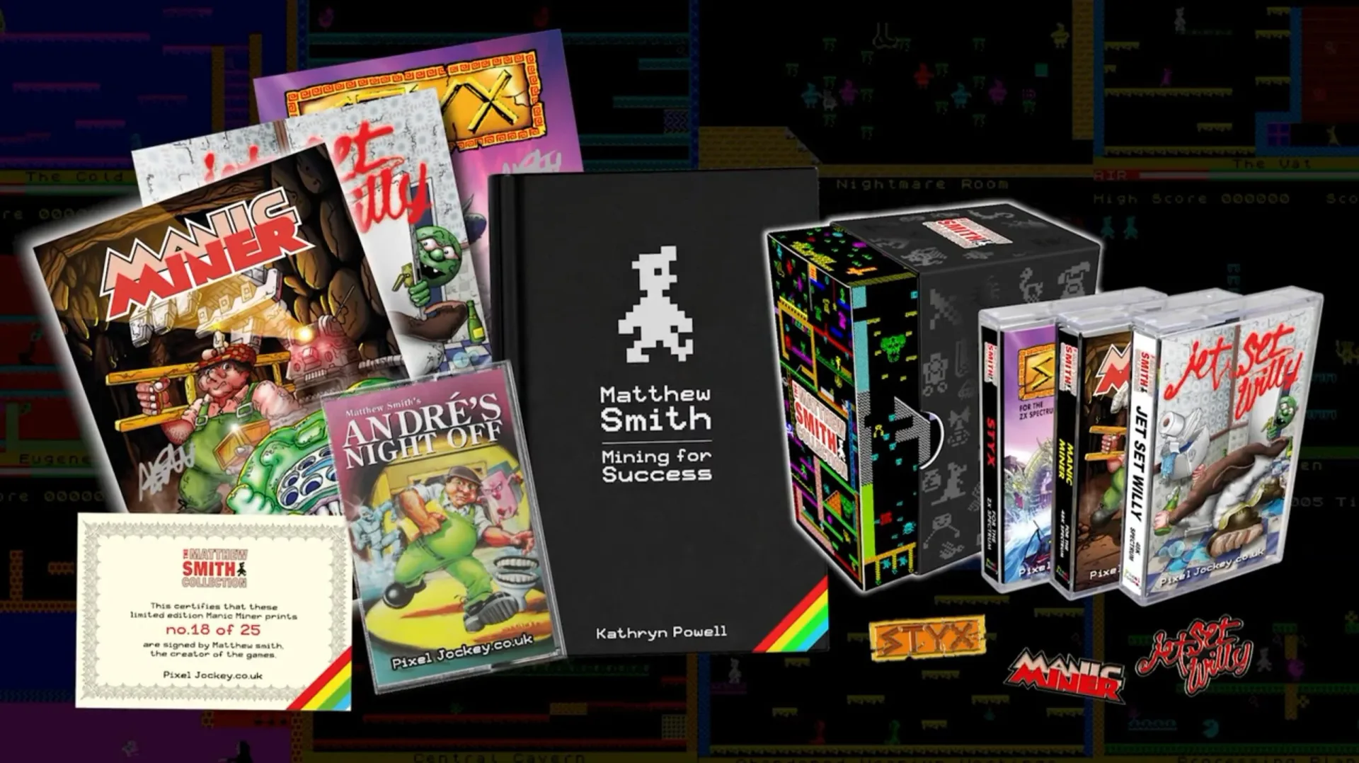 An officially endorsed box set of Manic Miner creator Matthew Smith’s ZX Spectrum games is coming
