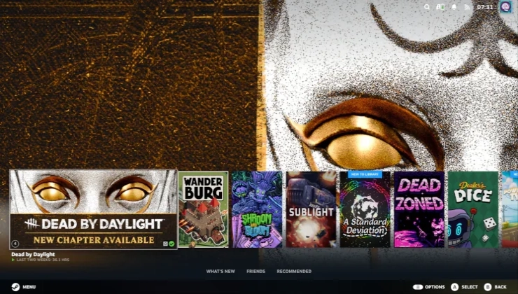 Interfaz de Steam Big Picture