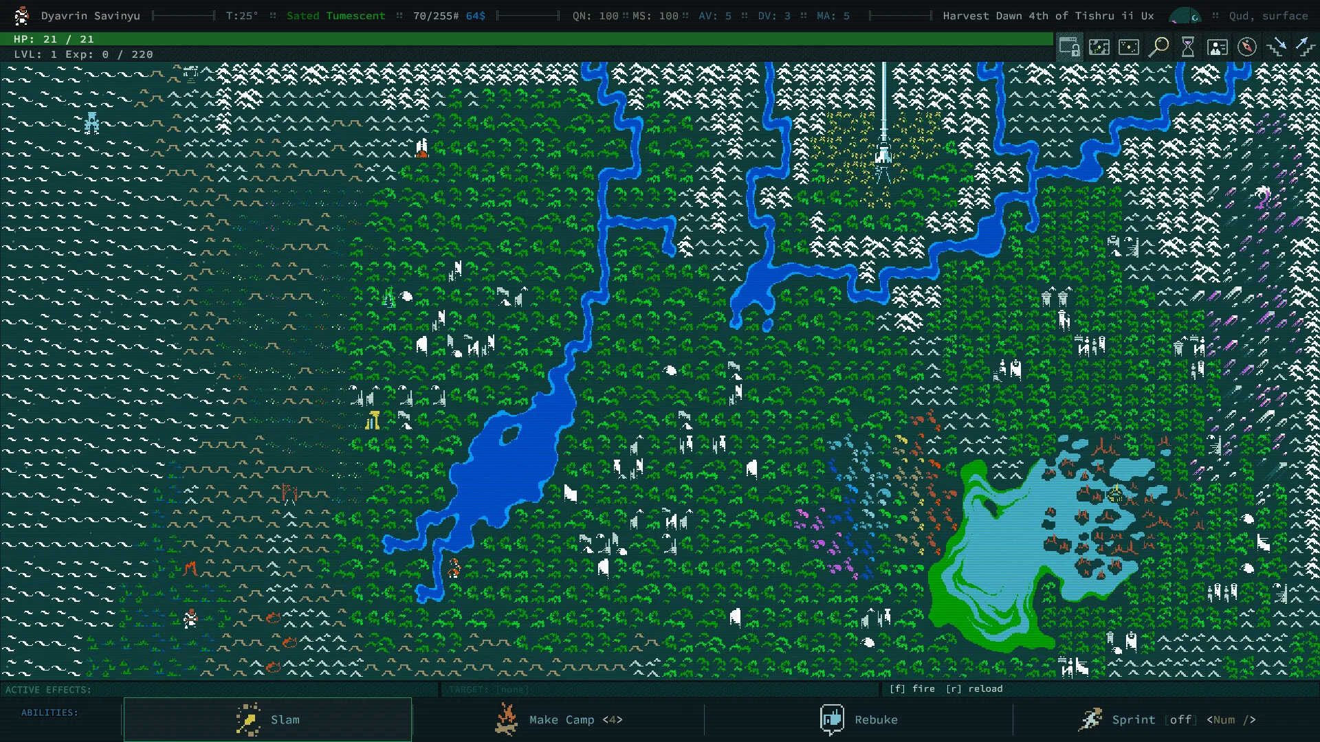 Captura de Caves of Qud