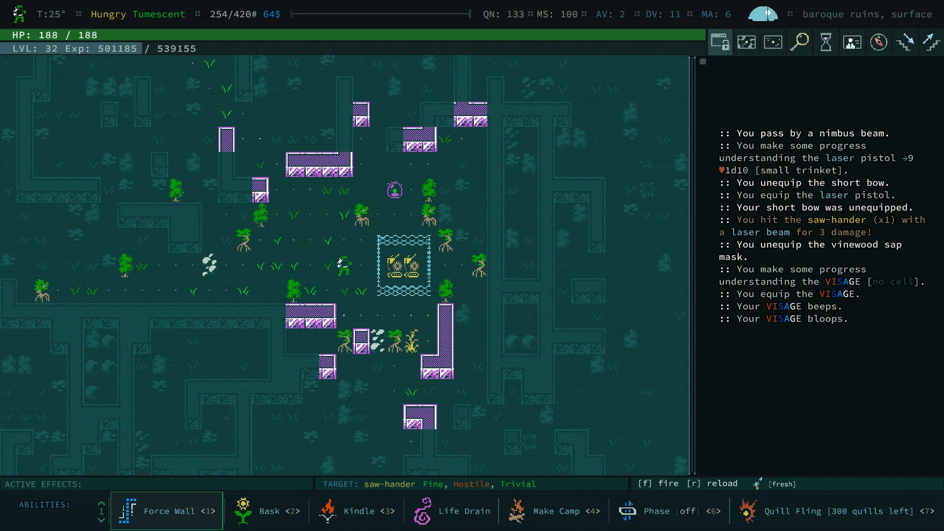 Captura de Caves of Qud
